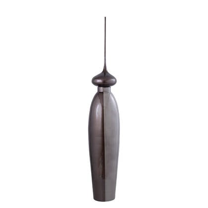PTMD Elinur Cream Glass Bottle Statue With Alu Top L Bruin
