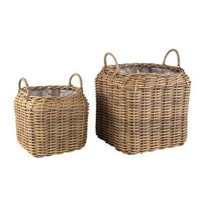 PTMD Mand Jezzelle - 45x45x53 cm - Polyethyleen - Naturel