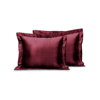 Eleganzzz Beauty Skin Care Kapselsloop - bordeaux 60x70cm - Set van 2 Rood