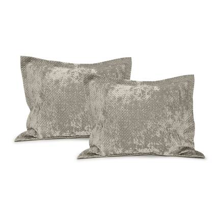 LINNICK Velvet Kussensloop - 60x70cm - Set van 2 Taupe