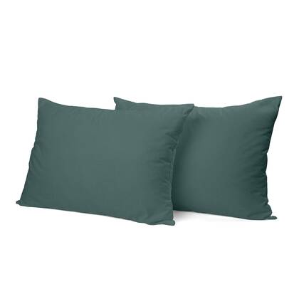 Eleganzzz Kussensloop Hotelsluiting flanel Groen