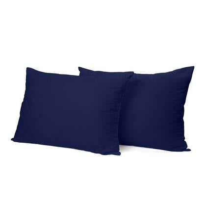 Eleganzzz Kussensloop Hotelsluiting flanel Blauw