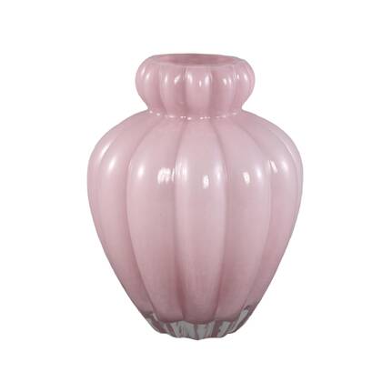 PTMD Vaas Syamer 2 - 21x21x27 cm - Glas - Roze
