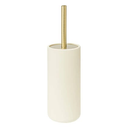 5Five Toiletborstel Savona in houder - ivoor - 10 x 35 cm Wit