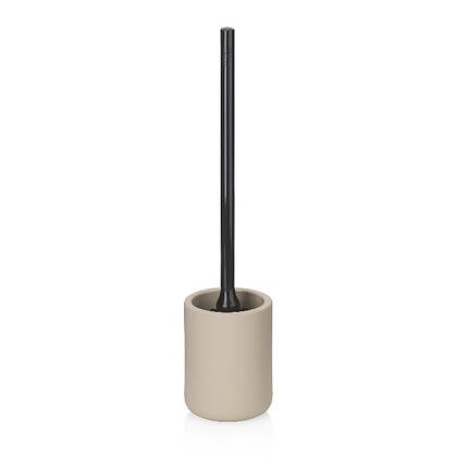 Kela - Toiletborstel met Houder, Kunststof, Keramiek met Rubbercoating Beige