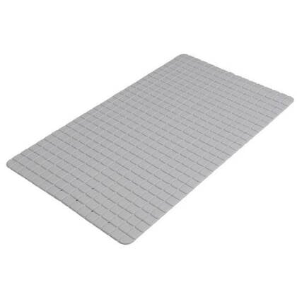 Urban Living Badkamer anti slip mat - rubber - steen - 39x69cm Grijs