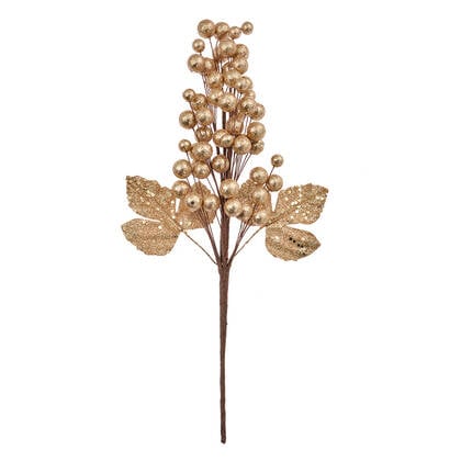 Clayre & Eef Decoratie Tak 34 cm Goudkleurig Kunststof