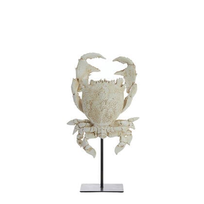 Light & Living - Ornament CRAB - 23x12.5x42.5cm - Wit