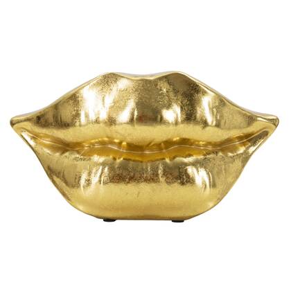 Mouth - Vaas in en harsvormige lippen Goud