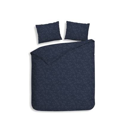 Heckett Lane Dekbedovertrek Flanel Alloro - dark blue Blauw