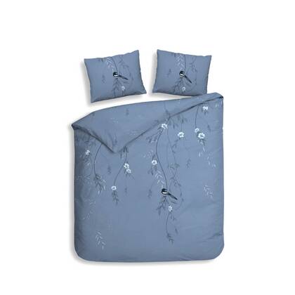 Heckett Lane Dekbedovertrek Katoen Twill Margaux - blue Blauw
