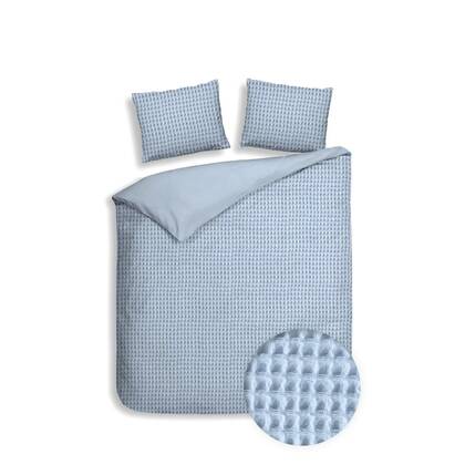Heckett Lane Dekbedovertrek Katoen Vafala - ice blue Blauw