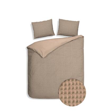Heckett Lane Dekbedovertrek Katoen Vafala - pale khaki Beige