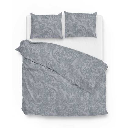 Zo Home Dekbedovertrek Katoen Paisley di Lino - denim Blauw