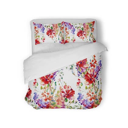 Eleganzzz Dekbedovertrek Micropercal Ivy - multi Multicolor