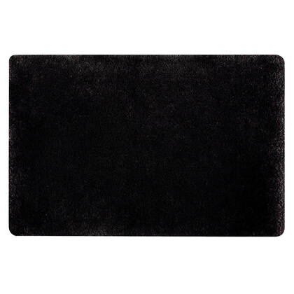 Spirella badkamer vloerkleed|tapijt - hoogpolig - - 60 x 90 cm Zwart