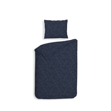 Heckett Lane Dekbedovertrek Flanel Alloro - dark blue Blauw