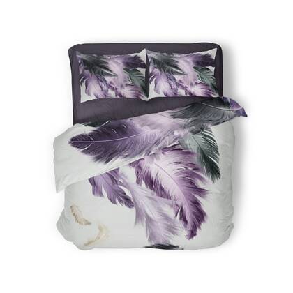 Eleganzzz Dekbedovertrek Micropercal Purple Flow - purple Paars