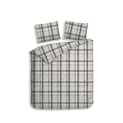 Heckett Lane Dekbedovertrek Flanel Enio - multi Grijs