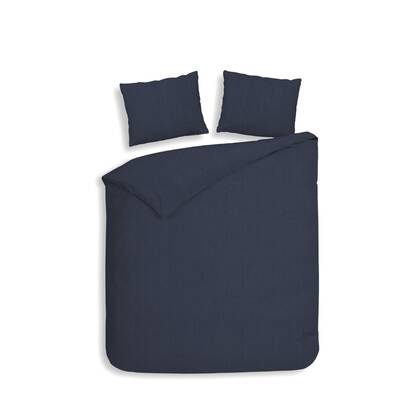 Heckett Lane Dekbedovertrek Flanel Spina - dark blue Blauw