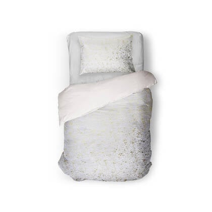 Eleganzzz Dekbedovertrek Foil Velvet - white Wit