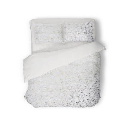 Eleganzzz Dekbedovertrek Foil Velvet - white Wit