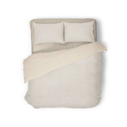 Eleganzzz Dekbedovertrek Teddy Pluche - off white Wit