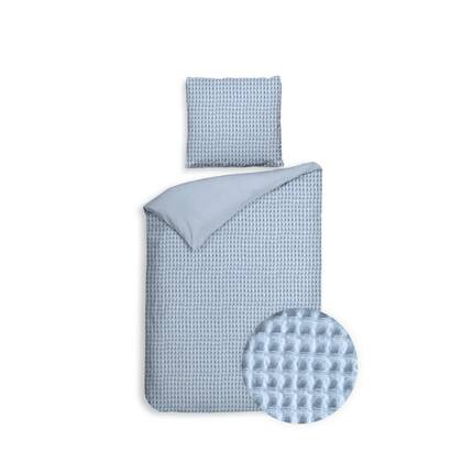 Heckett Lane Dekbedovertrek Katoen Vafala - ice blue Blauw