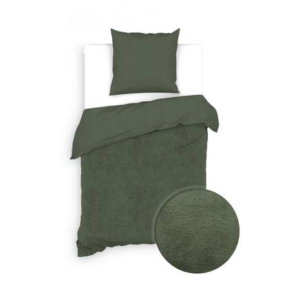 Zo Home Dekbedovertrek Katoen Velluto - racing green Groen