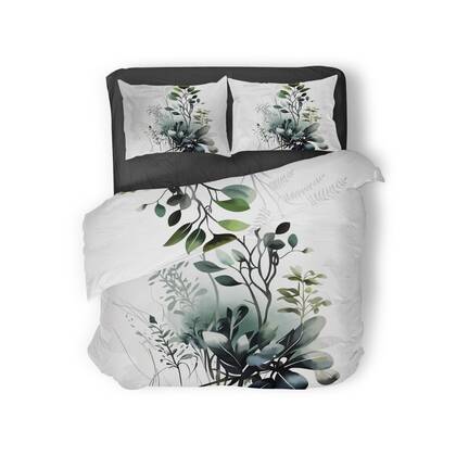 Eleganzzz Dekbedovertrek Micropercal Green Oasis - green Groen