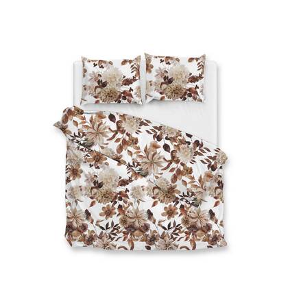 Zo Home Dekbedovertrek Flanel Sofia - brown Bruin