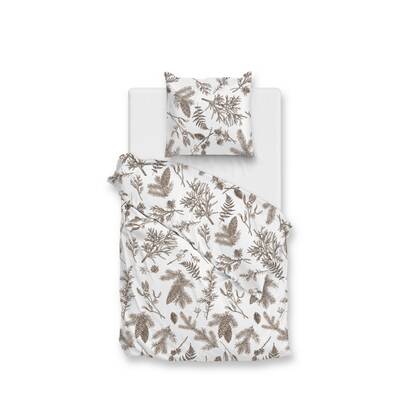 Zo Home Dekbedovertrek Katoen Flanel Esme - white Wit