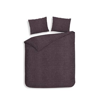 Heckett Lane Dekbedovertrek Flanel Franela - blackberry wine Rood