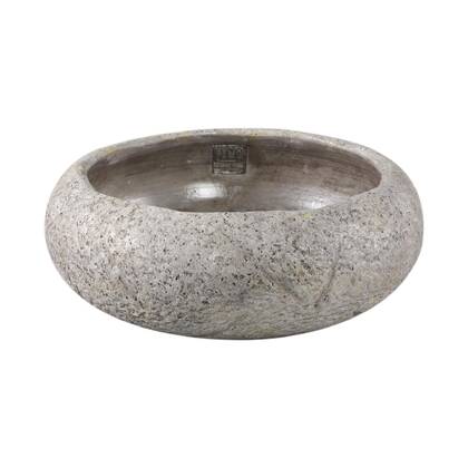 PTMD Schaal Leandere - 30x30x12 cm - Cement - Grijs