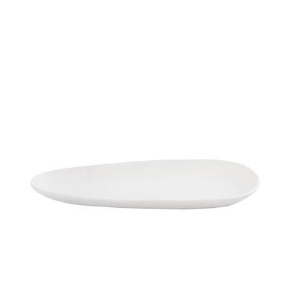 PTMD Schaal Elzye - 39x17x3 cm - Aluminium - Creme Crème