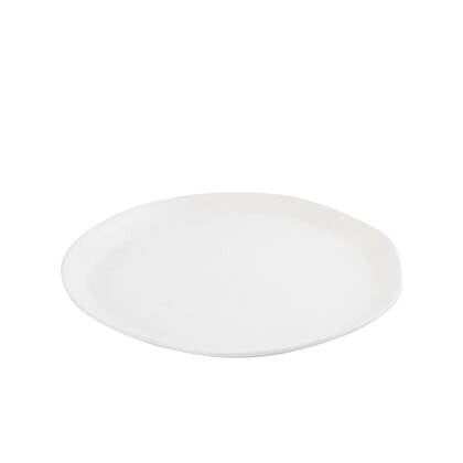 PTMD Schaal Elzye - 30x30x2 cm - Aluminium - Creme Zilver