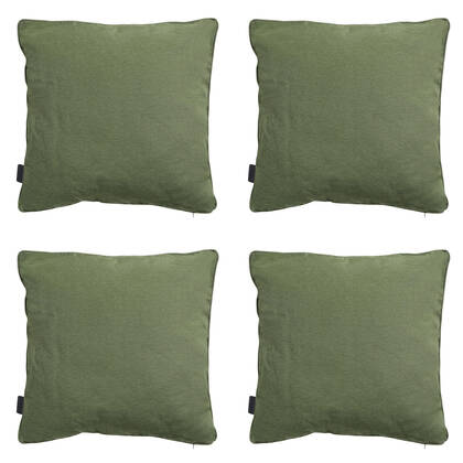 Madison - Sierkussen Panama green - Ca. 45x45 cm - Set van 4 Groen