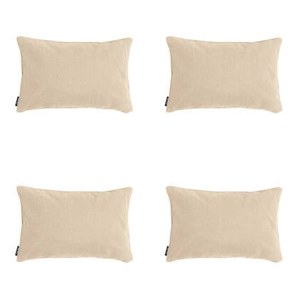 Madison - Sierkussen Beige canvas eco+ - Ca. 30x50 cm - Set van 4