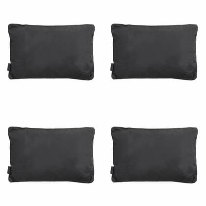 Madison - Sierkussen Panama black - Ca. 40x60 cm - Set van 4 Zwart