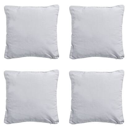 Madison - Sierkussen Panama light grey - Ca. 45x45 cm - Set van 4 Grijs