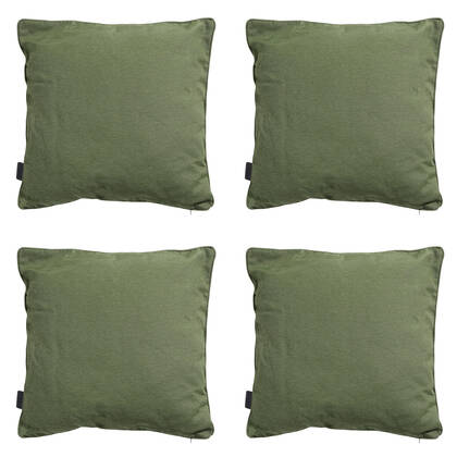 Madison - Sierkussen Panama green - Ca. 60x60 cm - Set van 4 Groen