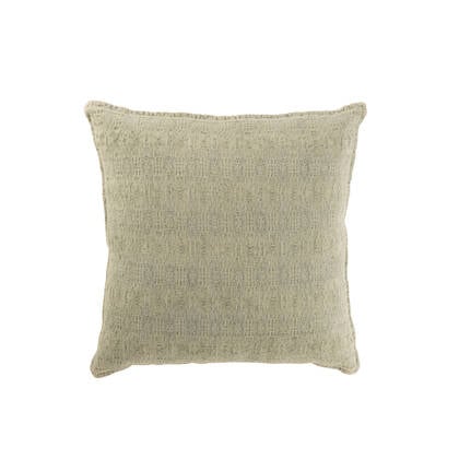 J-line - Kussen Motief Katoen|polyester Munt - 50x50x12cm Groen