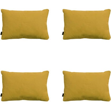 Madison - Sierkussen Panama mustard - Ca. 40x60 cm - Set van 4 Geel