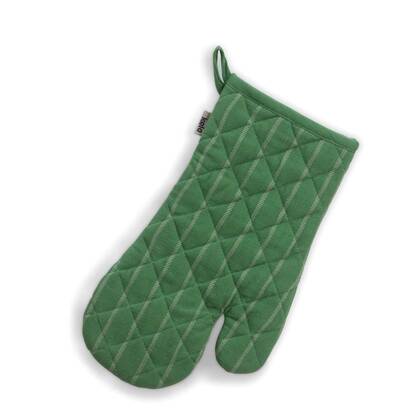Kela - Ovenwant, Ovenhandschoen, Set van 4 Stuks, Katoen, Groen met St