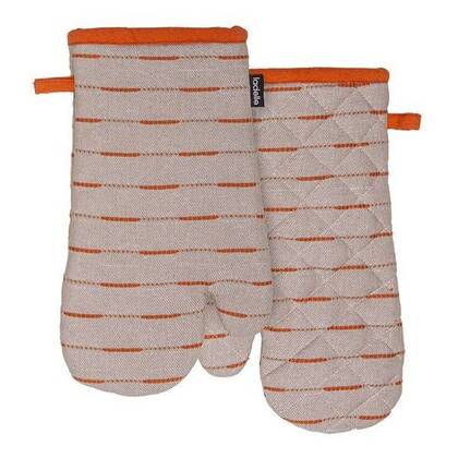 Ladelle - Dash Ovenwant | Ovenhandschoen, Set van 2 Stuks, Oranje, Ger