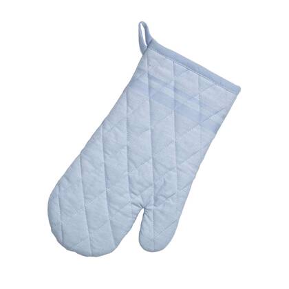 Kela - Ovenwant, Ovenhandschoen, Set van 4 Stuks, Katoen, Blauw met St