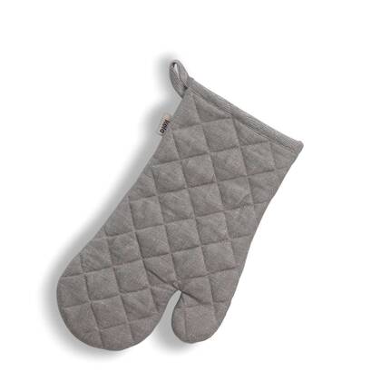 Kela - Ovenwant, Ovenhandschoen, Set van 4 Stuks, Katoen, Grijs, 31 x