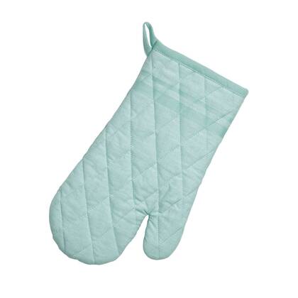 Kela - Ovenwant, Ovenhandschoen, Set van 4 Stuks, Katoen, Aquablauw me