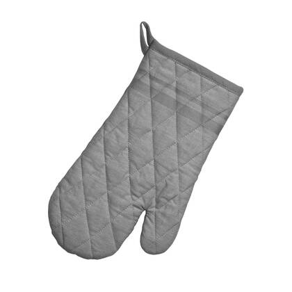 Kela - Ovenwant, Ovenhandschoen, Set van 4 Stuks, Katoen, Donker Grijs
