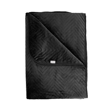 Yellow Bedsprei Madeline - ink black Zwart